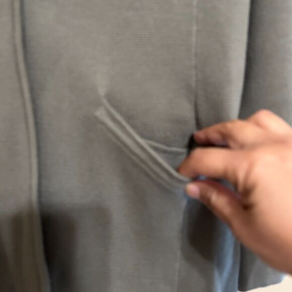 Talbots Knit Blazer Sweater Jacket Womens Small Sage Green One Button Pockets - Picture 5 of 8